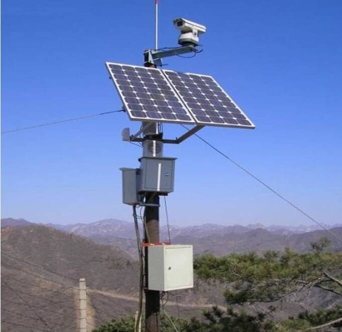 戶外遠距離高空瞭望監控攝像機使用太陽能供電 戶外遠距離高空瞭望監控攝像機使用太陽能供電