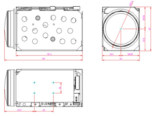 DS-2ZMN2307(C)外形尺寸 DS-2ZMN2307(C)外形尺寸