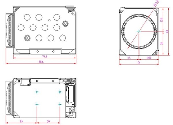 DS-2ZMN2507(C)外形尺寸 DS-2ZMN2507(C)外形尺寸